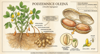 Podzemnice olejná - Arachis hypogaea